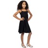 24sevenkid Girls Shimmery Spaghetti Strap Knee Length Dress - 2 of 4