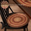 Ginger Spice Jute Chair Pad 15 inch Diameter  VHC Brands - 2 of 3
