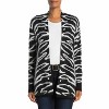 Women's Wo's Zebra Print Open Front Eyelash Cardigan - Susina - 3 of 4