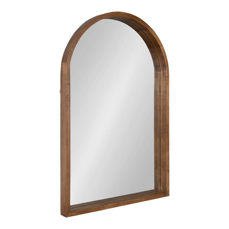 24&#34; x 36&#34; Hutton Arch Wall Mirror Rustic Brown - Kate &#38; Laurel All Things Decor, 1 of 10