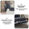 Rocking Chair for Nursery, Adjustable Backrest & Footrest, Corduroy Glider Rocking Chair, Modern Upholstered Plush Seating Chair - 4 of 4