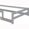 Acekool Twin House Bed Frame with Guardrails, Modern Pine Wood Platform, House-Shape Headboard, For Kids Room, Grey - 4 of 4