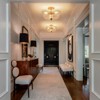 LLHZSY Modern Brass 15" Ceiling Light Semi Flush-Mount 3-Light Fixture with Bubble Glass Shade - 4 of 4