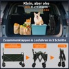 Wagons Carts, Utility Collapsible Wagon with All-Terrain Wheels, Drink Holders & Adjustable Handle, 380LBS Grocery Wagon for Shopping, Camping - 4 of 4