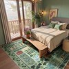 Lahome Fern Patchwork Short Pile Velvet Rectangular Indoor Area Rug - 4 of 4