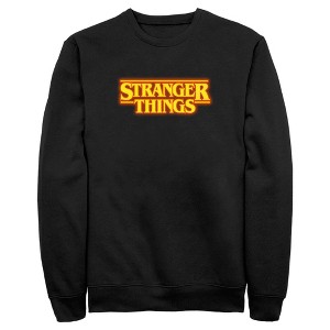 Men's Stranger Things Orange Logo Sweatshirt - 1 of 4