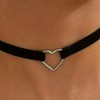 Black Necklaces for Women, Adjustable Layered Velvet Leather Lace Collar Necklace - 4 of 4