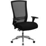 Emma and Oliver 24/7 300 lb. Rated High Back Swivel Seat Slider Lumbar Ergonomic Office Chair