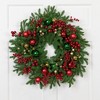 Northlight Pine with Ornaments and Berries Artificial Christmas Wreath - 24" - Unlit - 2 of 4