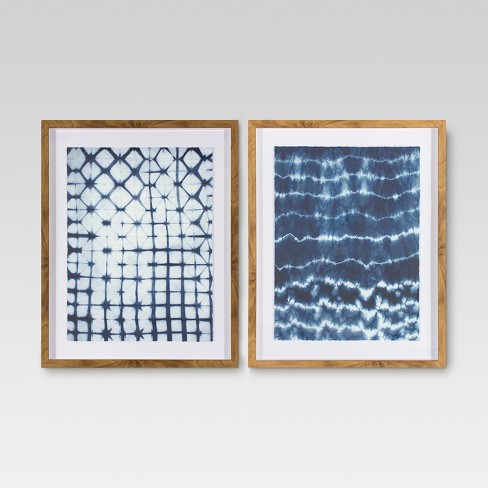 2Pk Shibori Wall Art - Threshold™ : Target