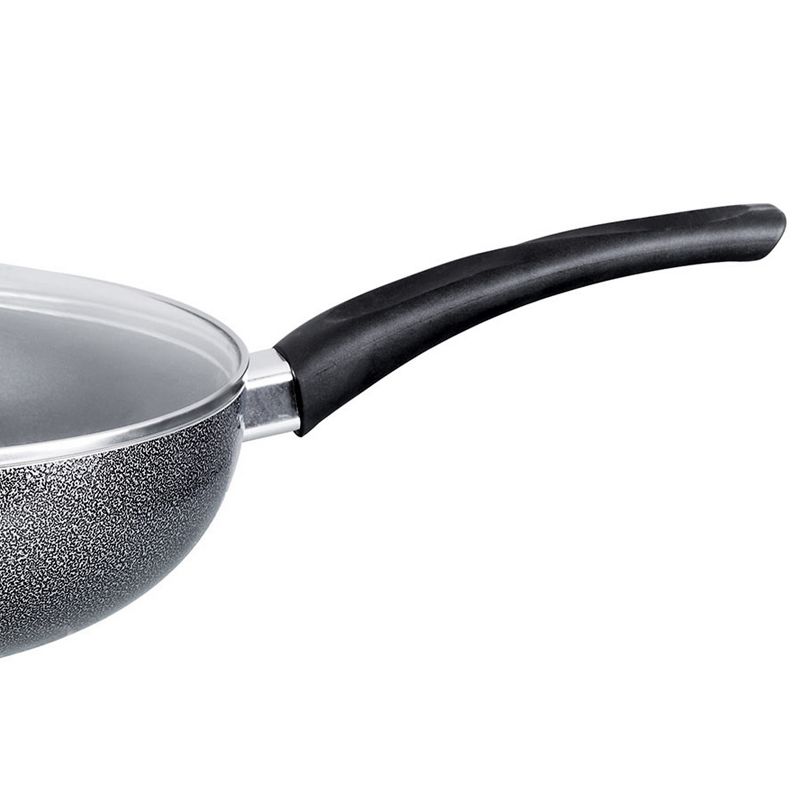 Brentwood Aluminum Non-Stick 11 Inch Wok with Lid in Black, 5 of 6