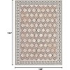 Nasitip Area Rug Soft Contemporary Carpet, Geometric Checkered Floor Cover Ultra-Thin Modern Diamond Pattern Rug for Bedroom Office - 2 of 4