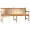 vidaXL Garden Bench Warm Brown Solid Teak Wood 71 in long bench Durable - 2 of 4