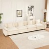 Wider Armrest 3-Seater Chenille Straight Sectional Sofas with Double-Layer Cushions and Modular Design - 4 of 4