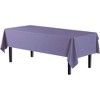 Crown Display 54 in. x 108 in. Plastic Tablecloth - 12 Pack - 2 of 4
