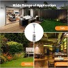 Patio Heater 48,000Btu Propane Outdoor Heaters, Stainless Steel Burner with Wheels, Standing Outdoor Fireplace for Backyard, Terraces - 2 of 4