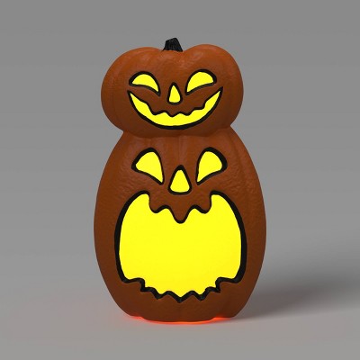 Light and Sound Pumpkin Jacks Outdoor Halloween Decorative Prop - Hyde and EEK! Boutique™: Battery-Powered