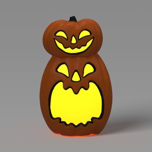22" Light and Sound Pumpkin Jacks Outdoor Halloween Decorative Prop - Hyde and EEK! Boutique™: Battery-Powered - 1 of 3