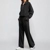 Coolmee Women 2 Piece Outfits Sweatsuit Long Sleeve Sweatshirt Wide Leg Sweatpants Tracksuit Sweat Lounge Matching Set - 3 of 4
