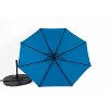 CAVINAS 10 FT Solar Patio Umbrella with Base Travel Beach Umbrella with Solar Lights Steel Deck Umbrella for Garden - 2 of 4