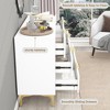 Sideboard 62.9", White Buffet Cabinet with 9 Drawers, Modern Storage for Living Room, Bedroom and Kitchen - 4 of 4