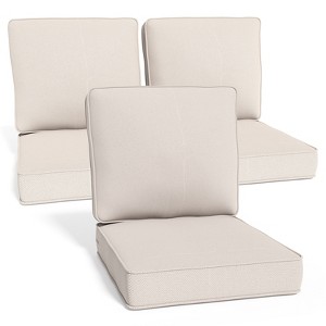 Buenhomino Outdoor Patio Chair Cushions Set, Olefin Fabric Weather-Resistant Outdoor Cushion with zipper - 1 of 4