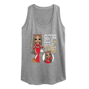 Women's - LOL Surprise! - Extra w/ a Side of Swag Graphic Racerback Tank - 1 of 4