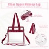 Unique Bargains PVC Zipper Clear Makeup Bag 1 Pc - 4 of 4