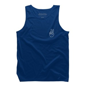 Men's Design By Humans peace By desiredesign Tank Top - 1 of 3