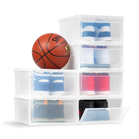 Stackable Shoebox & Organizer, 8-pack