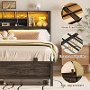 Aheaplus Bed Frame with Bookcase Headboard, Charging Station and LED Light - 4 of 4