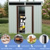 6ft x 5ft Outdoor Metal Storage Shed White - 4 of 4