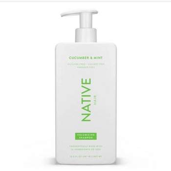 Native Vegan Cucumber & Mint Natural Volume Shampoo, Clean, Sulfate, Paraben and Silicone Free - 16.5 fl oz