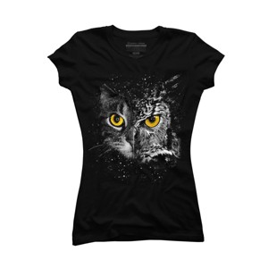 Junior's Design By Humans Disguise Two Face By clingcling T-Shirt - 1 of 3