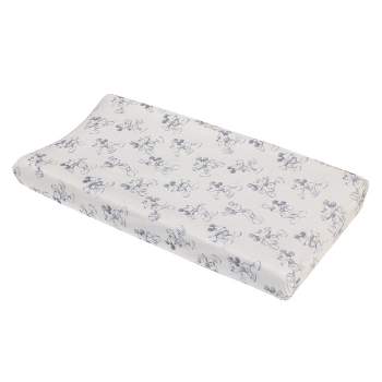 Disney Mickey Mouse - Call Me Mickey White and Blue Super Soft Changing Pad Cover