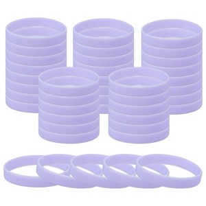 Unique Bargains Sports Party Games Fashion Silicone Glow in the Dark Bracelet 60 Pcs - 1 of 4