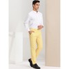 INSPIRE CHIC Men's Houndstooth Geometric Printed Color Block Dress Pants - 4 of 4