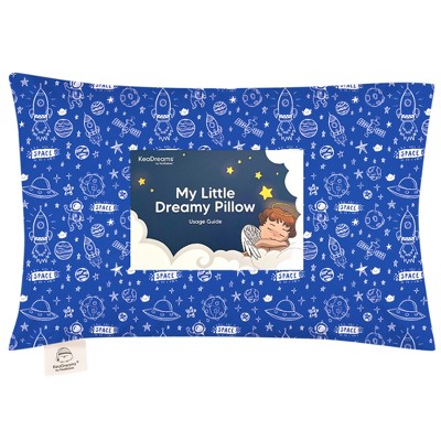 KeaBabies Organic Cotton Toddler Pillow 2-Pack With Pillowcase - 13x18 Inches, Soft & Ergonomic For Kids