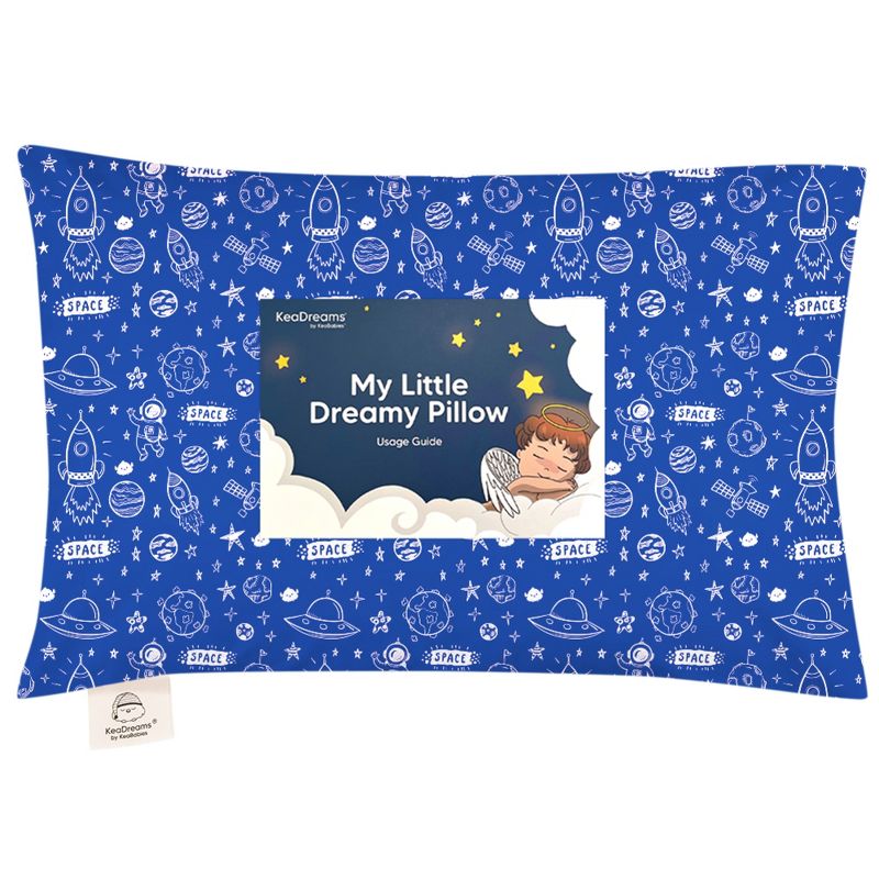 KeaBabies Toddler Pillow with Pillowcase, 13X18 Soft Organic Cotton Toddler Pillows for Sleeping, Kids Travel Pillow Age 2-5, 1 of 11
