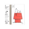 Yoobi 4.5"x6.5" Peanuts Mini Notebooks Spiral with Pen Red Snoopy Doghouse - 4 of 4