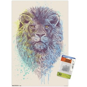 Trends International Rachel Caldwell - Lion Head Unframed Wall Poster Prints - 1 of 4