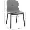 Abbie Molded Plastic Dining Chair (Set of 2) - SFV6900 - Safavieh Couture - 4 of 4