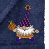 Linum Home Textiles 100% Turkish Cotton Unisex Terry Embroidered Bath Robe - Halloween Gnomes - 3 of 3