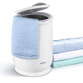 Costway 21L Bathroom Towel Warmer Bucket Spa Towel Heater Auto Shut Off White
