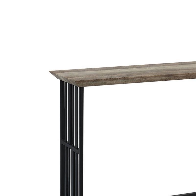 47&#34; Zudora Accent Table Oak and Sandy Black Finish - Acme Furniture, 2 of 7