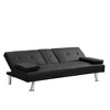NicBex Couches for Living Room Convertible Loveseat Sleeper Sofa Bed Modern Upholstered with Adjustable Backrest and Cup Holder - 3 of 4