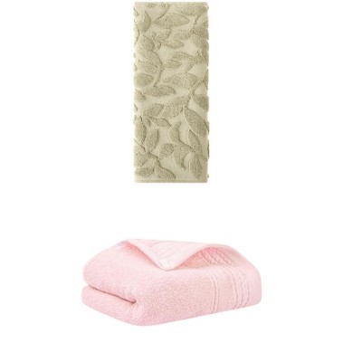REGALWOVEN Absorbent Quick Drying Bathroom Hand Towels 14" x 30" 2 Pcs