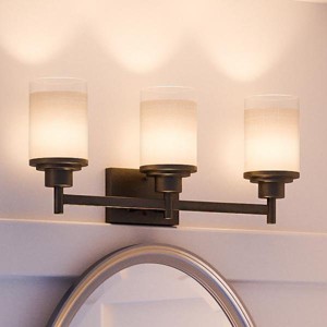 Urban Ambiance Luxury Contemporary Bathroom Vanity Light,  9.4375"H x 22"W,  Olde Bronze Finish, UHP2013 - 1 of 4