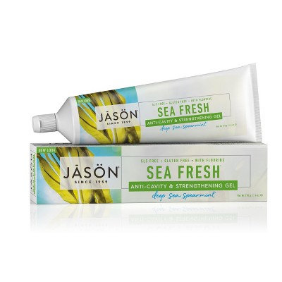 Jason Deep Sea Spearmint Sea Fresh Anti-Cavity & Strengthening Toothpaste - 6oz