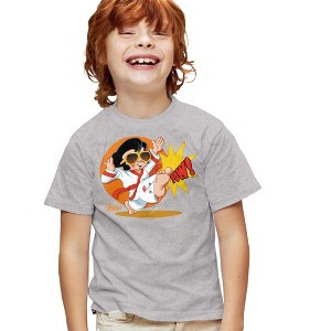 Boys' Short Sleeve Elvis Presley Karate King T-Shirt - 1 of 4